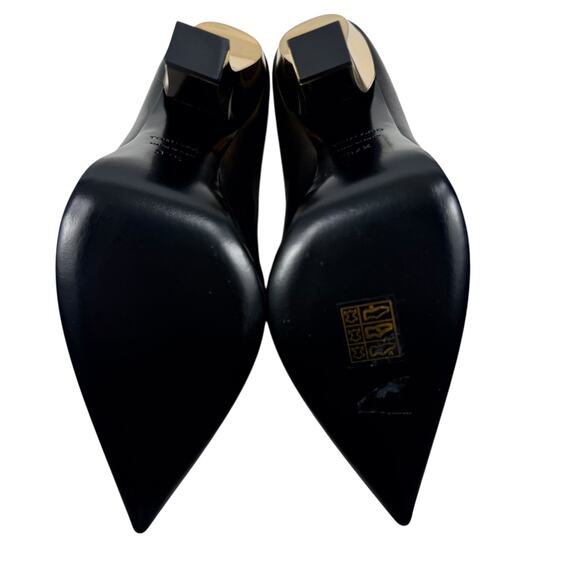 New Tom Ford Lux Nappa Leather Tie Platform Heels Black Size 37.5 - Picture 8 of 11